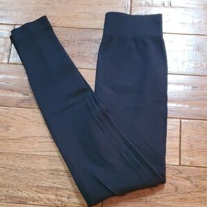 Kimberly Black Ribbed Leggings